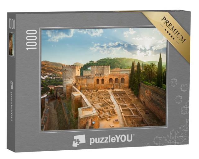 Puzzle de 1000 pièces « L'Alhambra de Grenade au lever du soleil Patrimoine mondial de l'UNESCO »