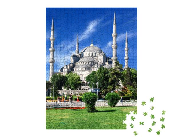 Puzzle de 1000 pièces « La Mosquée Bleue d'Istanbul, Turquie »