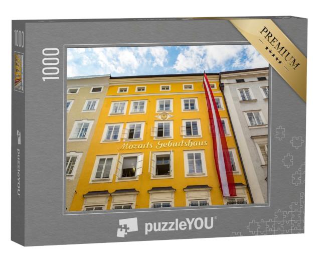 Puzzle de 1000 pièces « Maison natale de Wolfgang Amadeus Mozart, Salzbourg, Autriche »