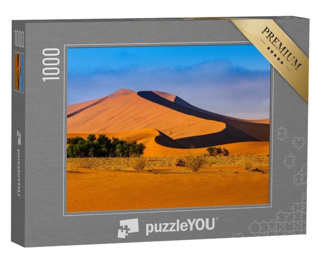 Puzzle de 1000 pièces « Soleil d'après-midi au-dessus d'une dune dans le désert, Namibie »
