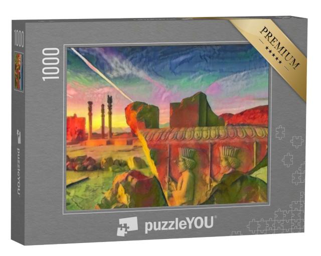 Puzzle de 1000 pièces « dans le style artistique de Franz Marc - Persepolis - Collection de puzzles Artistes & Peintures »