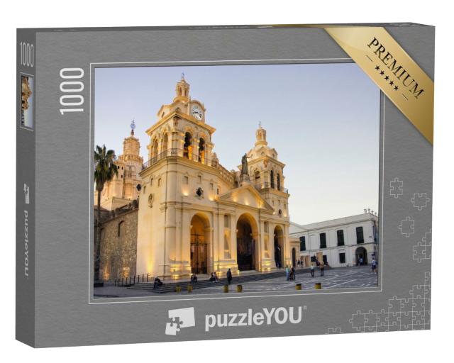 Puzzle de 1000 pièces « Cathédrale et Cabildo de Cordoue, Argentine »