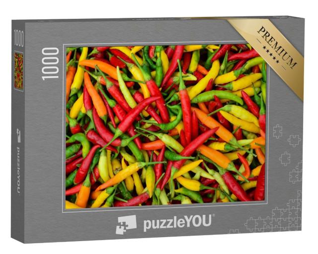 Puzzle de 1000 pièces « Poivrons rouges, verts et jaunes »