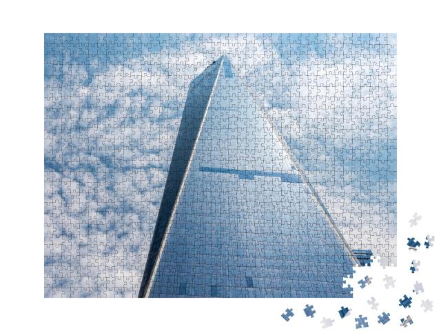 Puzzle de 1000 pièces « Freedom Tower 1 WTC à Manhattan »