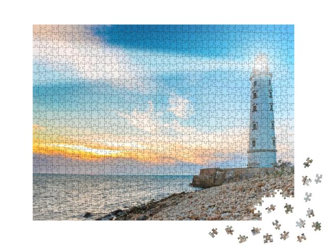 Puzzle de 1000 pièces « Projecteur de recherche au phare »