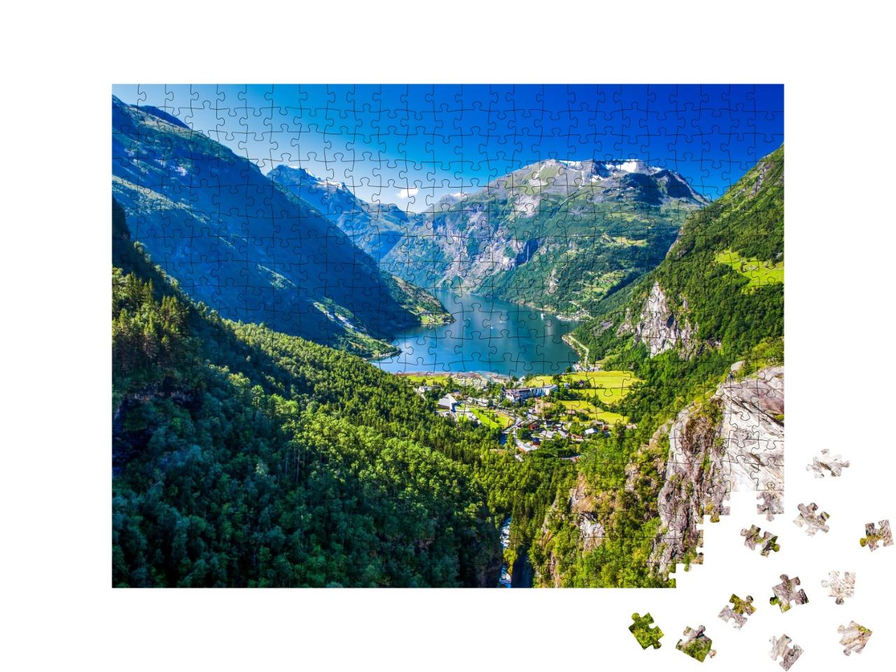 Puzzle de 500 pièces « Geirangerfjord en Norvège »