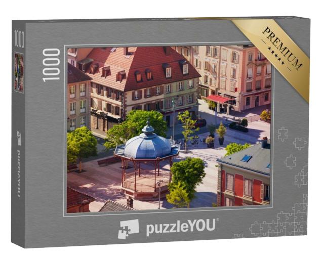 Puzzle de 1000 pièces « Place dArmes au printemps, Belfort, France »