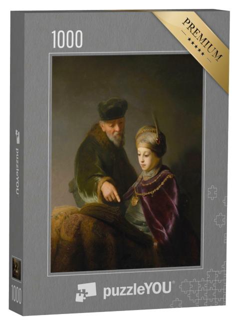 Puzzle de 1000 pièces « Rembrandt - Un jeune savant et son tuteur »