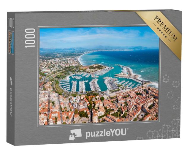 Puzzle de 1000 pièces « Vue aérienne du port d'Antibes sur la Riviera française »