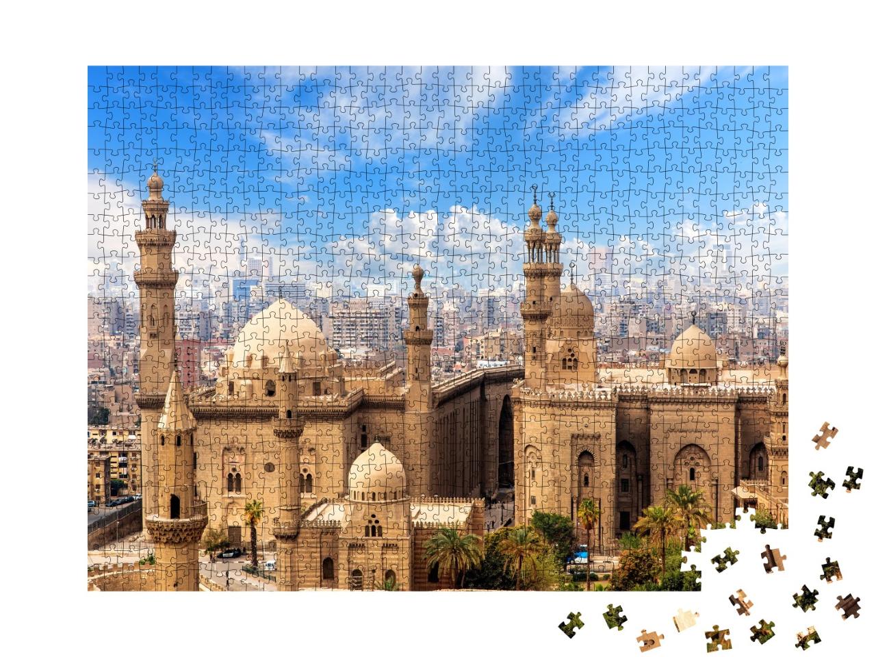 Puzzle de 1000 pièces « Mosquée et madrasa de Sultan Hasan au Caire, Égypte »