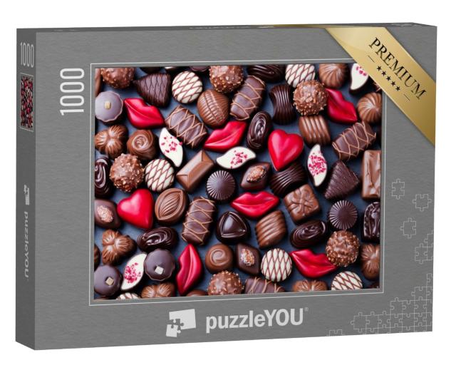 Puzzle de 1000 pièces « Assortiment de délicieux bonbons au chocolat »