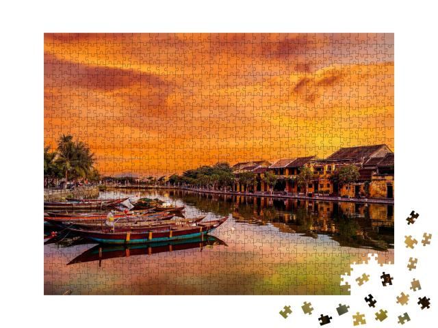 Puzzle de 1000 pièces « Rivière à Hoi An, Vietnam. Patrimoine mondial de l'UNESCO »
