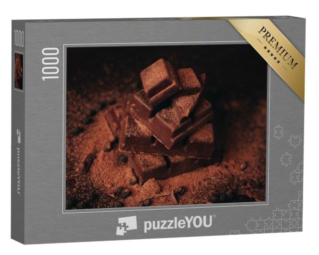 Puzzle de 1000 pièces « Chocolat noir à la cannelle »