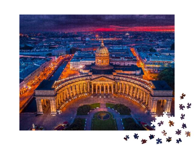 Puzzle de 1000 pièces « Saint-Pétersbourg : Cathédrale de Kazan »