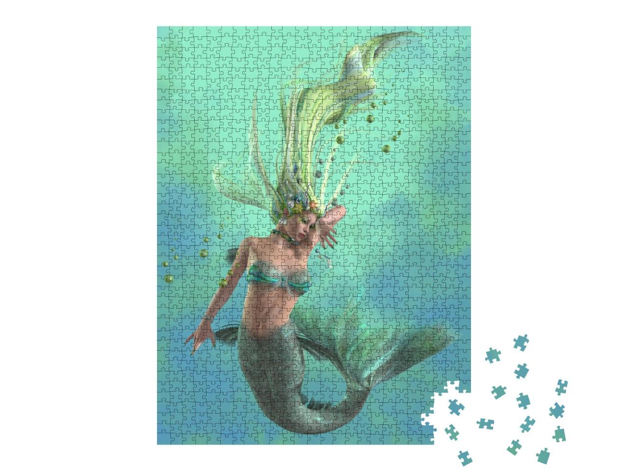 Puzzle de 1000 pièces « La sirène, une créature mythique et mystique »
