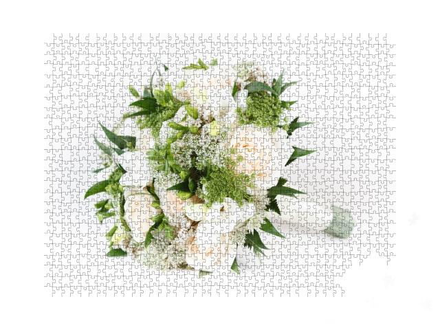 Puzzle de 1000 pièces « Bouquet de fleurs pour le mariage »