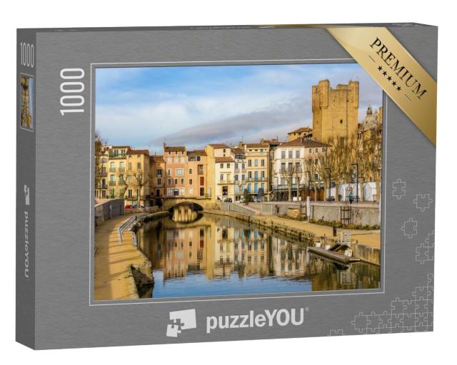 Puzzle de 1000 pièces « Canal de la Robine à Narbonne, Languedoc-Roussillon - France »
