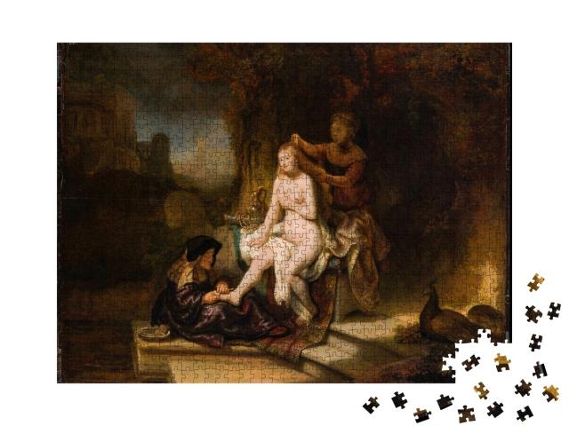Puzzle de 1000 pièces « Rembrandt - La toilette de Bethsabée »