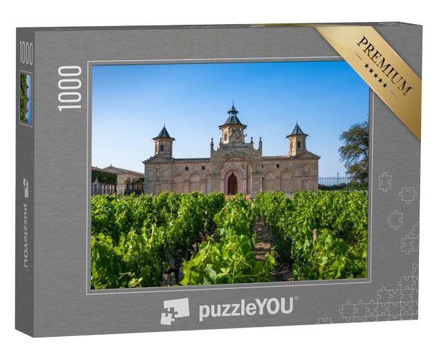 Puzzle de 1000 pièces « Le célèbre Château Cos D'Estournel, région de Bordeaux, France »