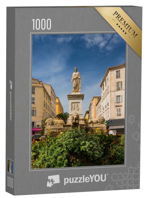 Puzzle de 1000 pièces « Le monument Napoléon Bonoparte à Ajaccio, Corse, France »