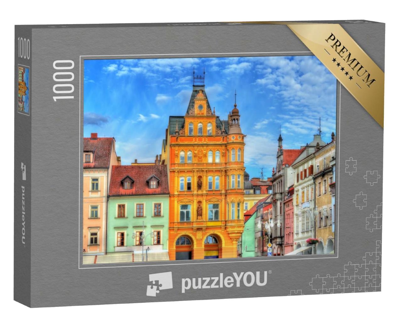 Puzzle de 1000 pièces « Bâtiment de la vieille ville de Budweis, République tchèque »