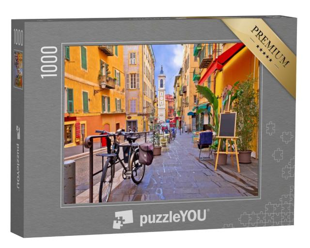 Puzzle de 1000 pièces « Des rues colorées : Architecture de Nice, France »