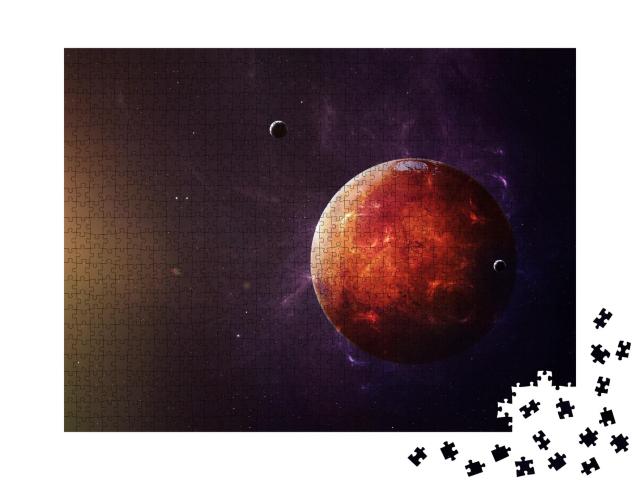 Puzzle de 1000 pièces « Mars, une planète dans l'espace »