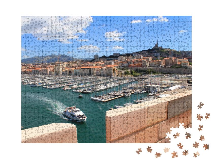 Puzzle de 1000 pièces « La Rochelle, ville française et port sur le Golfe de Gascogne, une partie de l'Océan Atlantique »