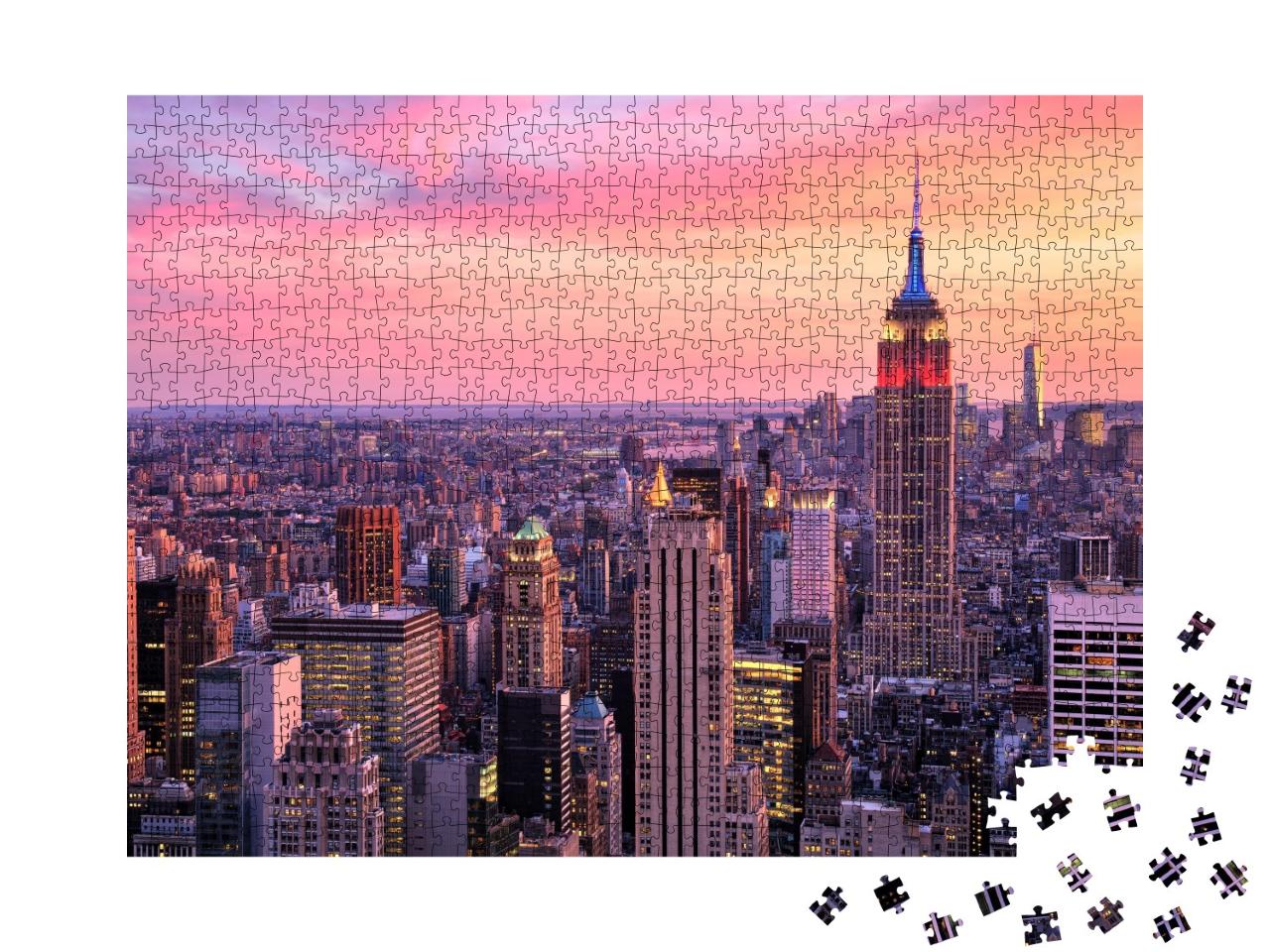 Puzzle de 1000 pièces « New York City : Midtown avec Empire State Building »