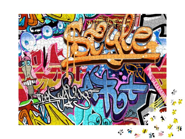 Puzzle de 1000 pièces « Mur de graffitis »