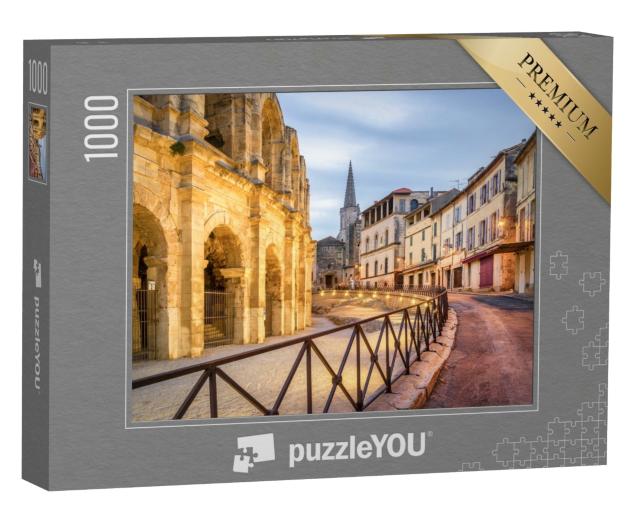 Puzzle de 1000 pièces « Amphithéâtre et vieille ville d'Arles, France »