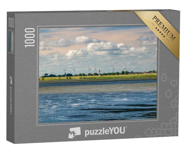 Puzzle de 1000 pièces « Elbe avec marais, Glückstadt, Allemagne »