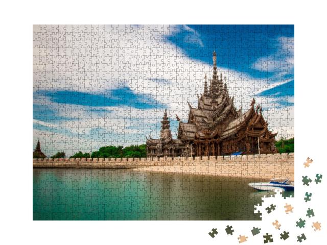 Puzzle de 1000 pièces « Sanctuaire de la vérité, Pattaya, Thaïlande »