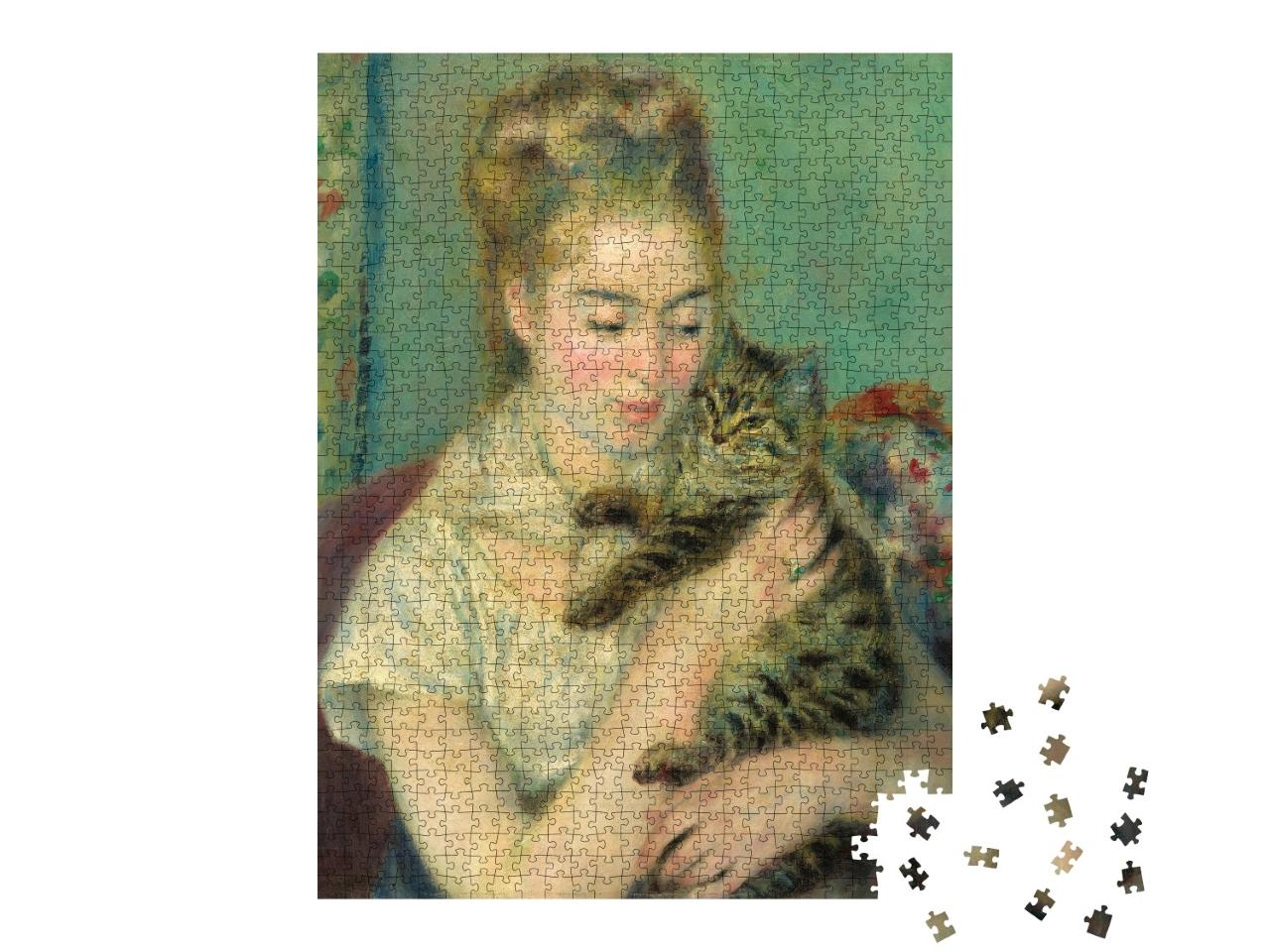 Puzzle de 1000 pièces « Auguste Renoir - Femme au chat »