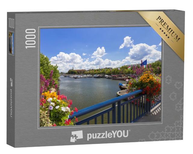 Puzzle de 1000 pièces « Pont sur la Meurthe à Nancy, France. »
