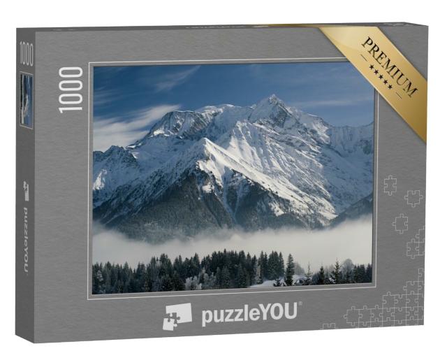 Puzzle de 1000 pièces « Vue sur le Mont Blanc, Chamonix, France »