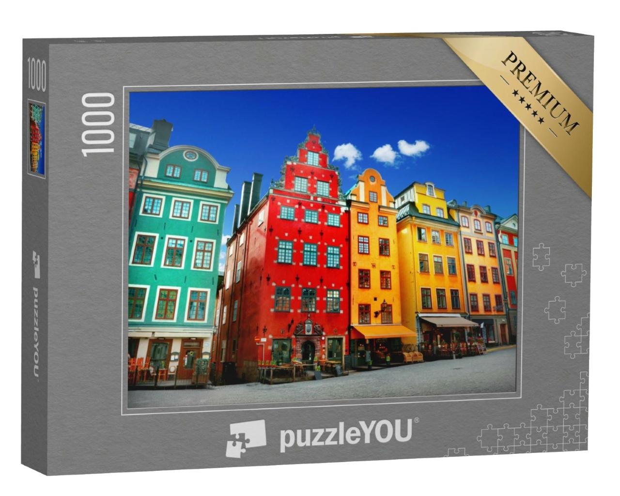 Puzzle de 1000 pièces « Maisons colorées de Stockholm »