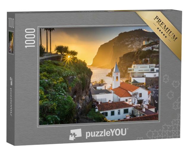 Puzzle de 1000 pièces « Coucher de soleil sur Camara de Lobos, Madère »