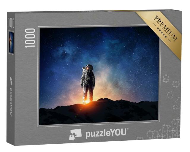Puzzle de 1000 pièces « Un astronaute et sa mission »