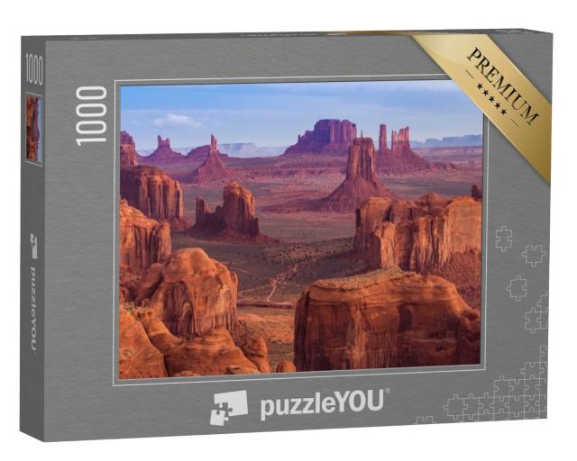 Puzzle de 1000 pièces « Vue de Hunts Mesa, Monument Valley, Arizona »