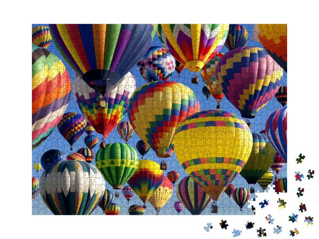 Puzzle de 1000 pièces « Des montgolfières au festival de montgolfières du New Jersey »