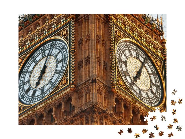 Puzzle de 1000 pièces « Gros plan sur Big Ben à Londres »