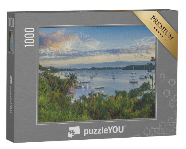 Puzzle de 1000 pièces « dans le style artistique de Claude Monet - La baie de Neiafu, Tonga, Pacifique Sud »