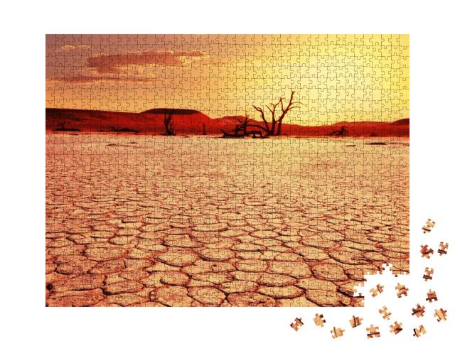 Puzzle de 1000 pièces « Vallée morte en Namibie »