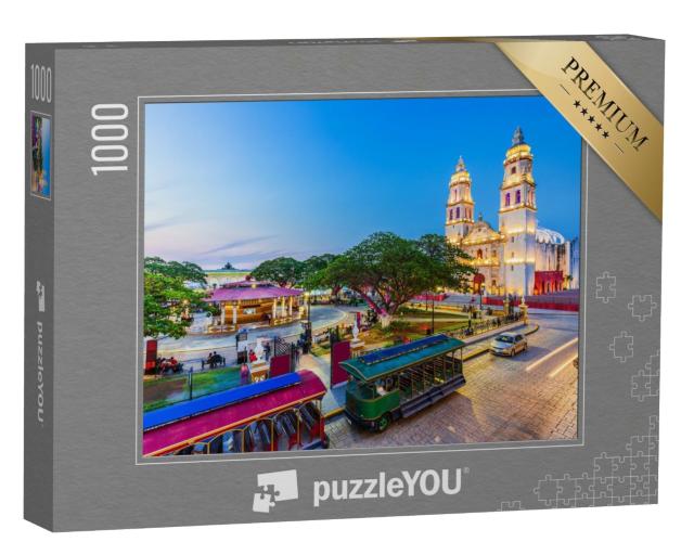 Puzzle de 1000 pièces « Vieille ville de San Francisco de Campeche, Mexique »