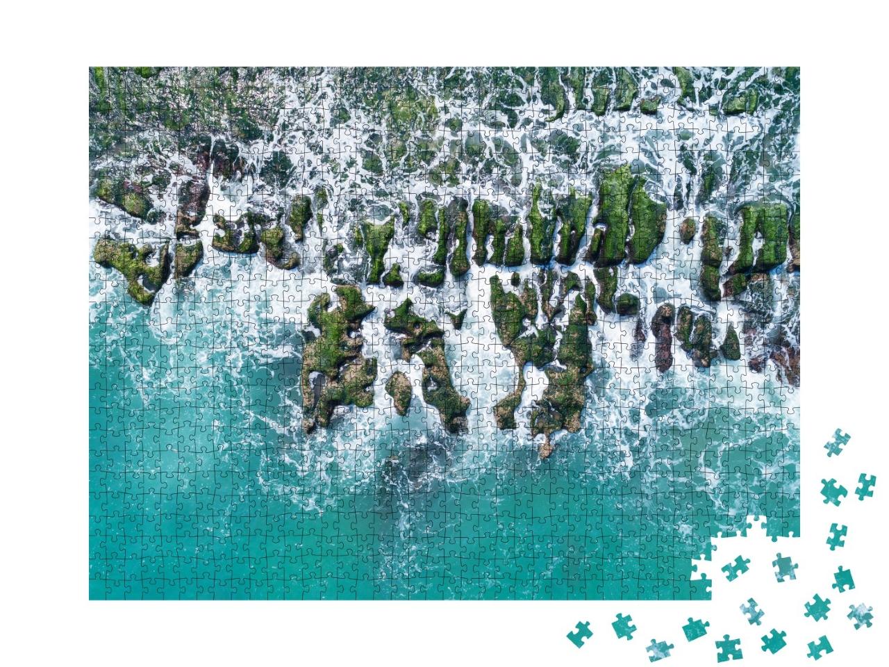 Puzzle de 1000 pièces « Laomei Green Reef sur la côte nord de Taïwan »