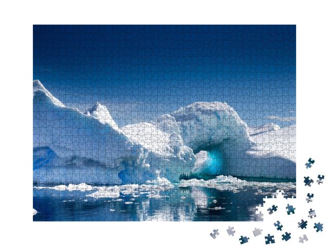 Puzzle de 1000 pièces « Iceberg dans la baie de Pleneau, Port Charcot, Antarctique »