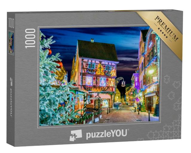 Puzzle de 1000 pièces « Colmar, Alsace - Marché de Noël »