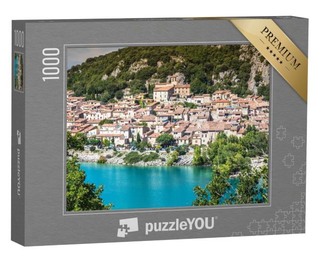 Puzzle de 1000 pièces « Lac de Sainte-Croix, lac de Sainte-Croix, Gorges du Verdon, Provence, France »