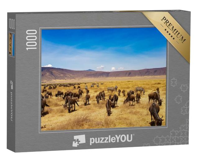 Puzzle de 1000 pièces « Tansania Afrique Ngorongoro »